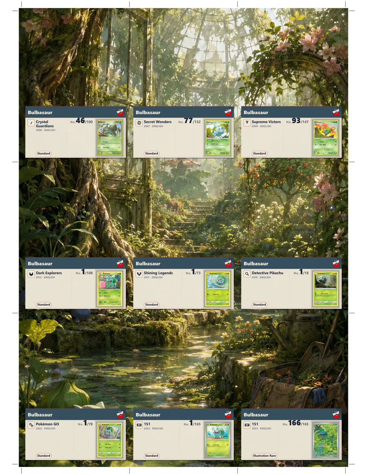 Softshell gallery plaques in binder pockets