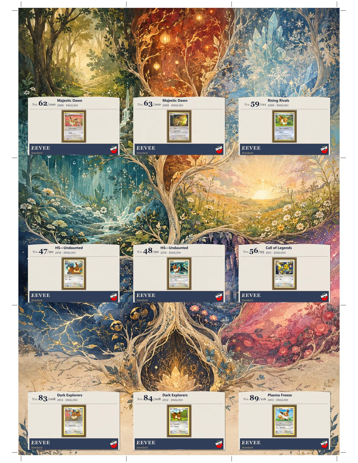 Softshell gallery plaques in binder pockets