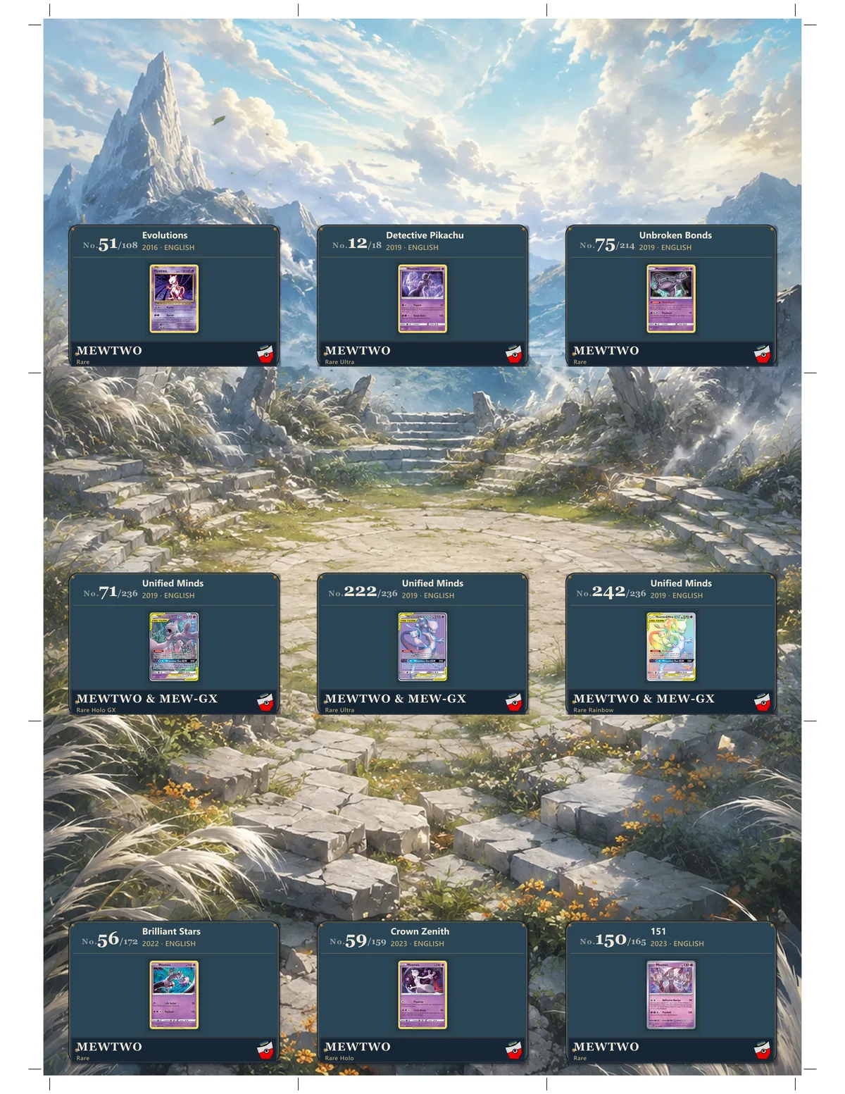 Softshell gallery plaques in binder pockets