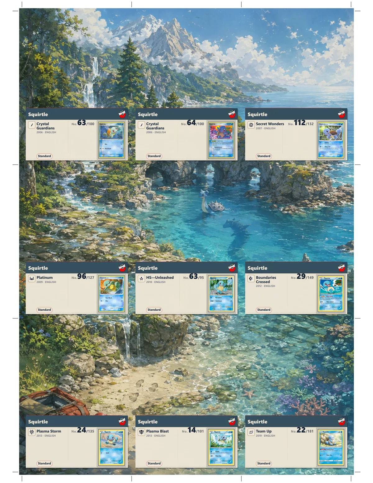 Softshell gallery plaques in binder pockets