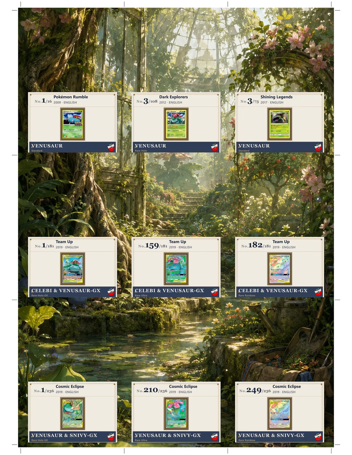 Softshell gallery plaques in binder pockets